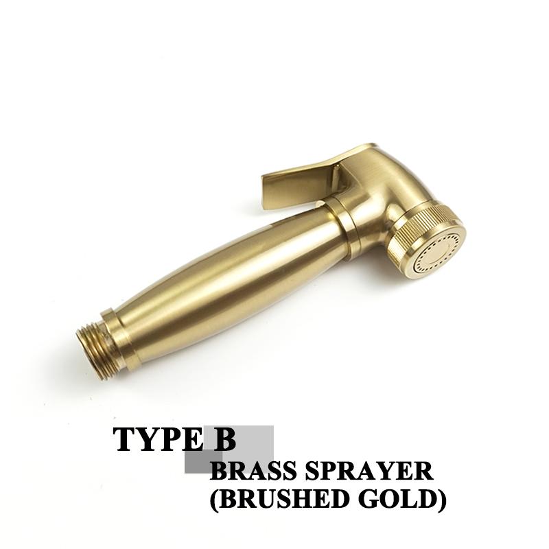 Матовый золотой черный ванная комната ручной биде спрей душевой гарнитур туалетный распылитель тканевый подгузник биде кран латунь SUS304 ручной Shattaf