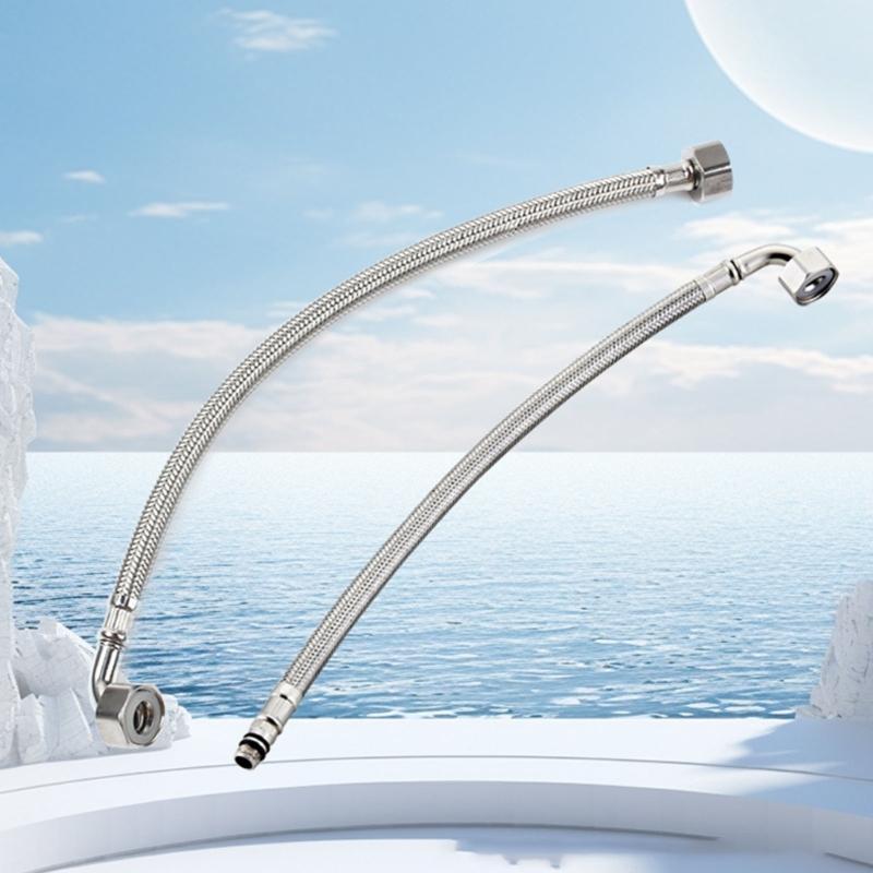 Сверхпрочный колено гибкий трубопровод 304 стальная конструкция 1/2 дюйма BSP водяные соединители для бытовой сантехники колено трубопровод