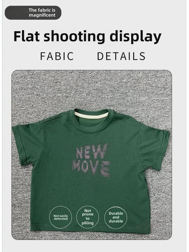 Летние футболки для мальчиков в корейском стиле 2025: Модные, удобные детские топы с коротким рукавом и принтом