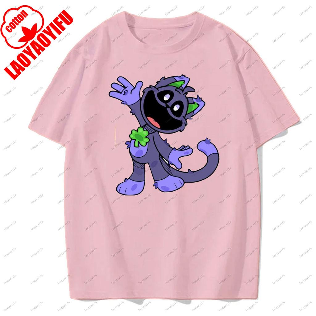 Smiling Critters T-shirts Breathable Camisetas Harajuku Tops Men T Shirt Casual for Daily Wear and Casual Outings