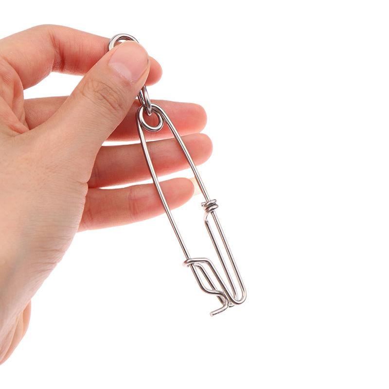 1 шт. Кольцо из нержавеющей стали Зажим для ловли тунца Застежка с вертлюжным кольцом Соединитель для подводной охоты Ловля на ярус Аксессуары