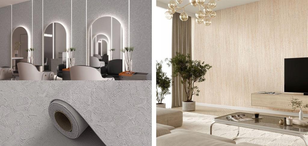 Panel Dekoracyjny Samoprzylepny Pcv Beżowy Beton 280X60 Cm