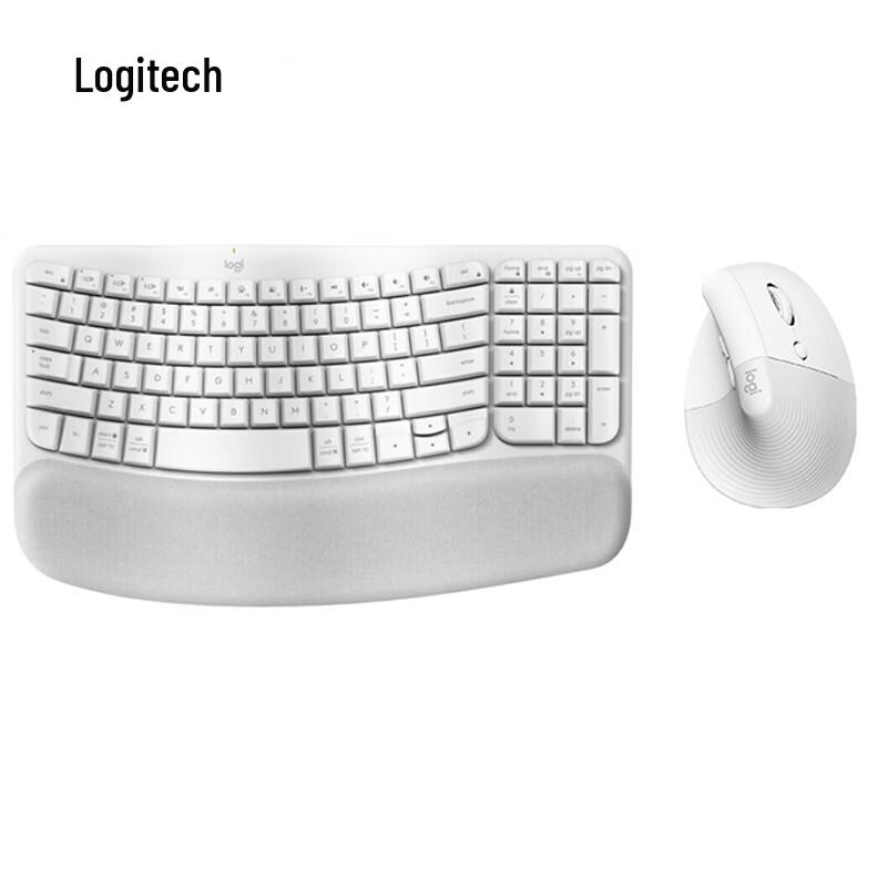 Logitech Wave Keys Ergonomic Keyboard and Lift Mouse Combo