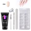 Painless Extension Glue Nail Art Paper Free Tray Quick Extension Crystal Nail Mold Painless Crystal Glue Set