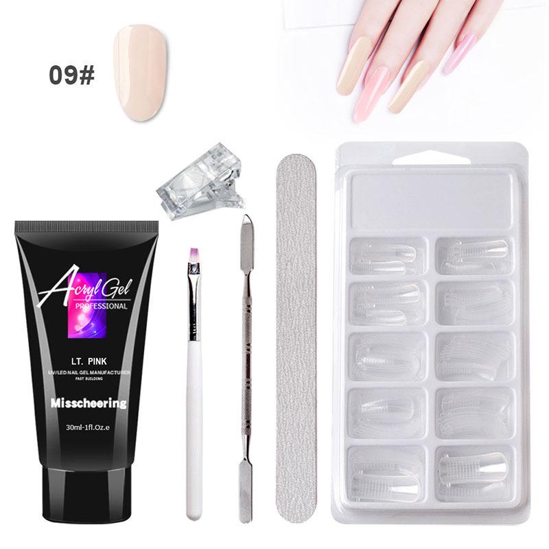 Painless Extension Glue Nail Art Paper Free Tray Quick Extension Crystal Nail Mold Painless Crystal Glue Set