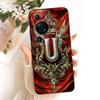 Чехол для Huawei P60 LNA-LX9 Чехол для Huawei P60 Pro MNA-AL00 Роскошный силиконовый чехол с 2D рисунком букв от A до Z