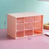 Girls' Heart Nine Palace Grid Storage Box Dust Proof Drawer Box Desktop Stationery Jewelry Cosmetics Storage