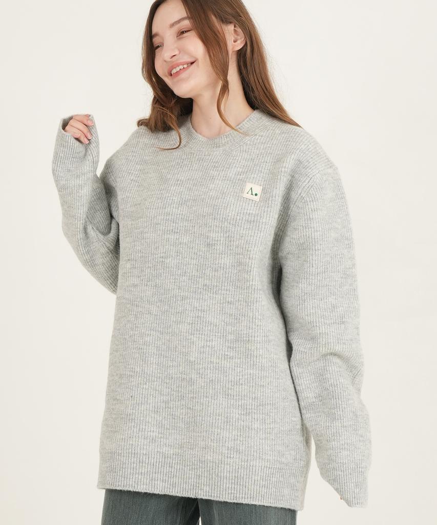 THE-ABON Washable Hacci Round Knit Sky Blue