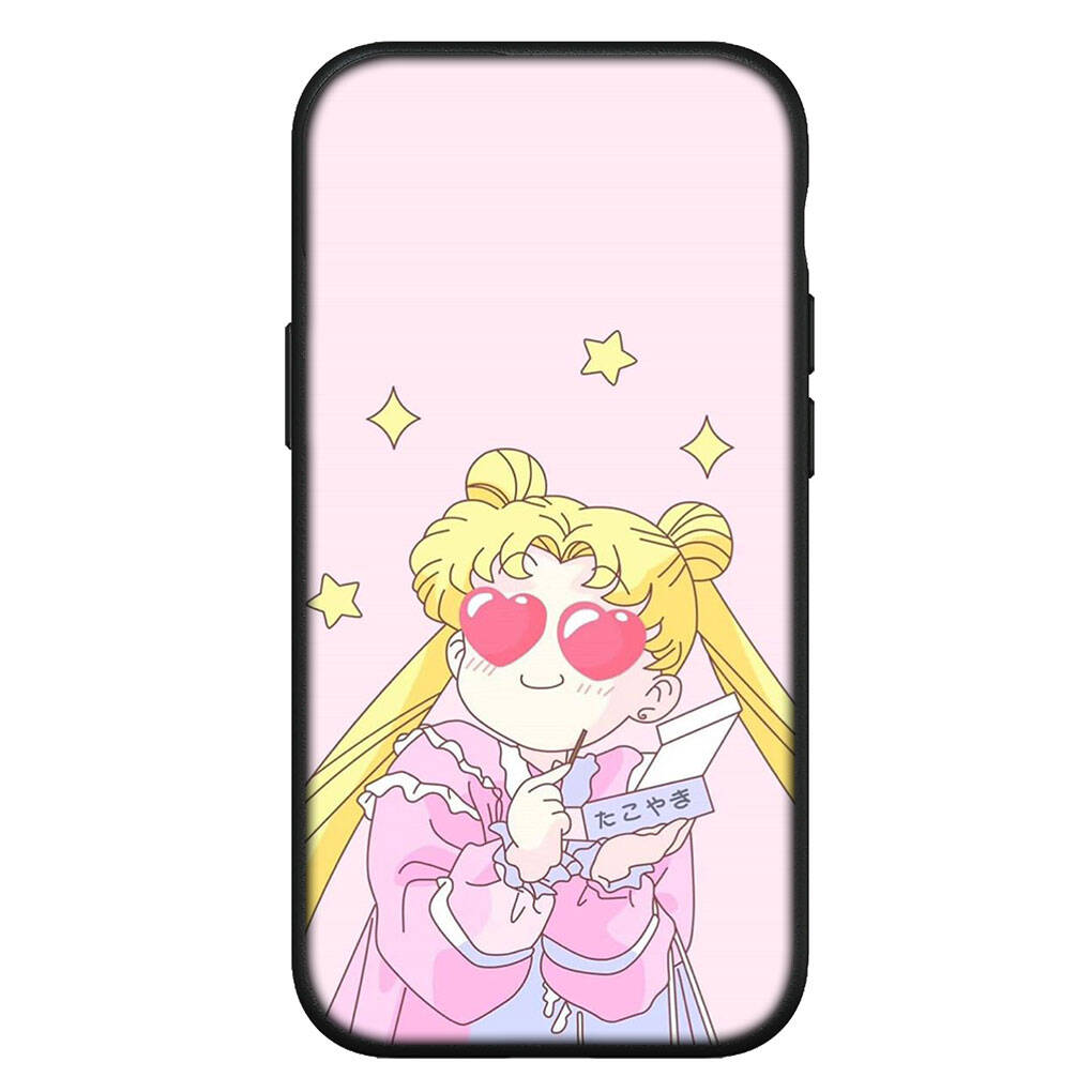 Чехол для iPhone 17 16 15 Xiaomi Poco Redmi Note 14 13 12 11 Pro Max 9 16e Samsung Galaxy S25 S24 S23 OPPO Huawei Моряк Аниме Луна Милый Чехол для Телефона
