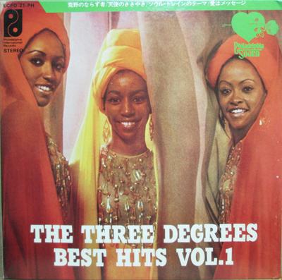7-дюймовая пластинка THREE DEGREES The Three Degrees Лучшие хиты Том. 1 ECPD21 Филадельфия В 1973 году Япония SoulFunk Б/у