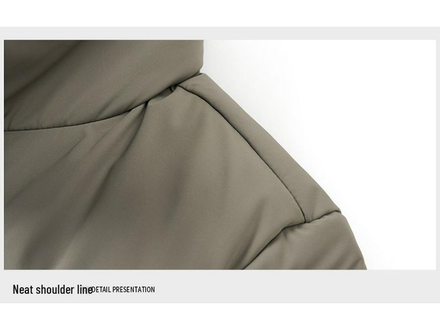 Мужская зимняя толстая пуховая куртка - Короткая, Большого размера, Повседневный свободный крой, 90% белый утиный пух