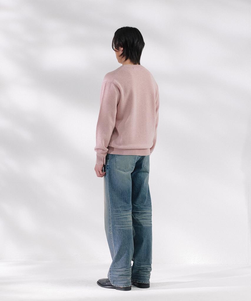 NONBLANK Daily Wool Cashmere Crewneck Knit_Melange Pink
