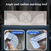 Инструмент для маркировки угловой дуги, регулируемый линейный дуговой разметчик двойного назначения, многоцелевой инструмент для маркировки металла для металлообработки, машиностроения, строительства