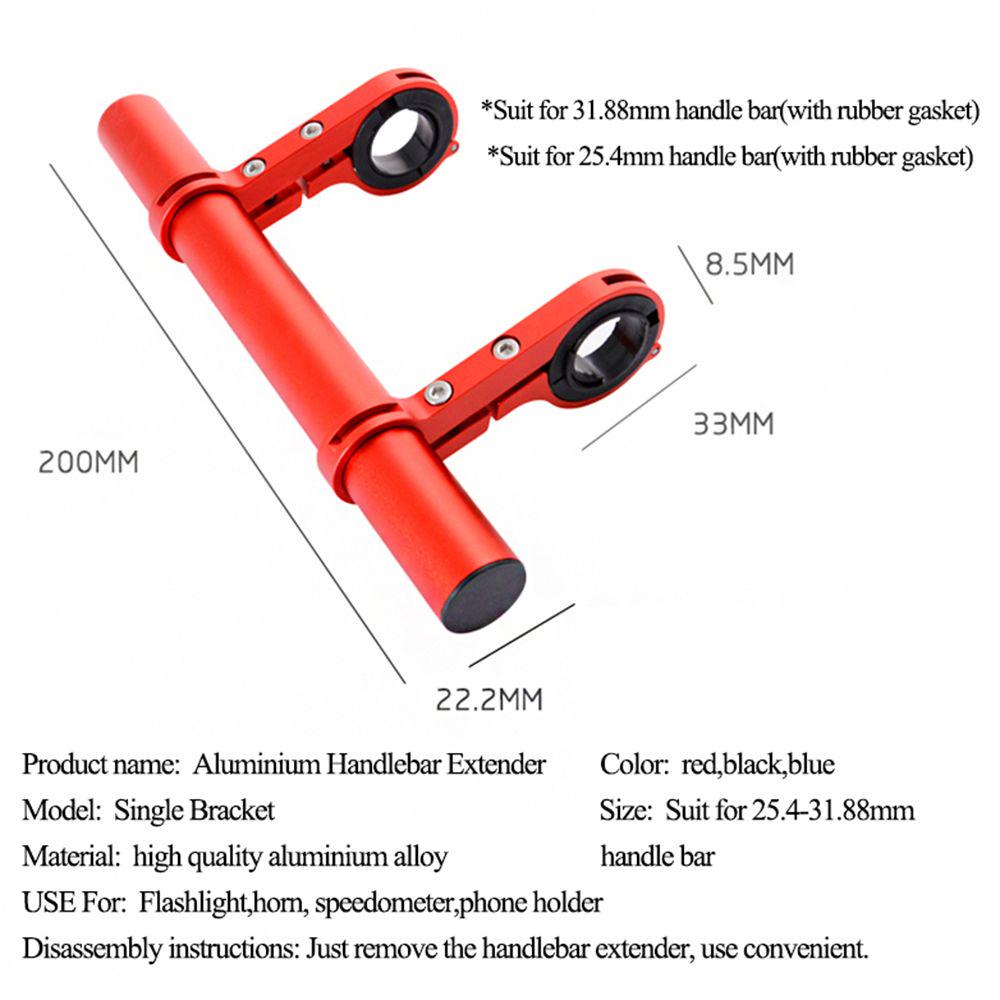 Уличный велосипедный передний алюминиевый сплав двойной трубчатый кронштейн Fiber велосипедный руль удлинитель