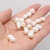 20 шт. белого натурального жемчуга с большим отверстием, роскошные элегантные бусины в форме риса для самостоятельного изготовления ожерелья, браслета, серег, аксессуаров, изготовления ювелирных изделий
