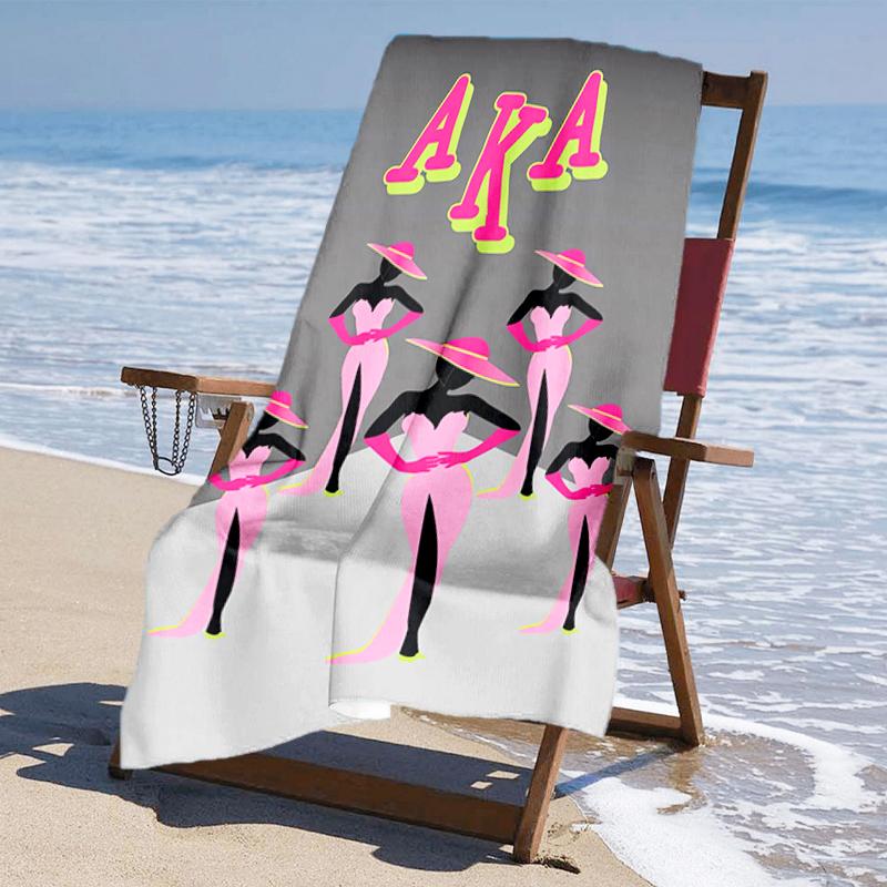 Ultra-Soft Beach Towel with AKA Theme,Ideal for Pool - Camping, Diving - Perfect Travel Essential, Vibrant Beach Towel.