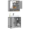 VidaXL Ensemble De Meubles De Salle De Bain 2 Pcs Sonoma Grey, Storage Cabinet, Bathroom Cabinet, Vanity Unit 3300938