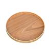 Japanese Style Round Tray Food Serving Plate Natural Wood Snack Dessert Plates Wooden Simple Fruit Dish Tray Kitchen Organizer