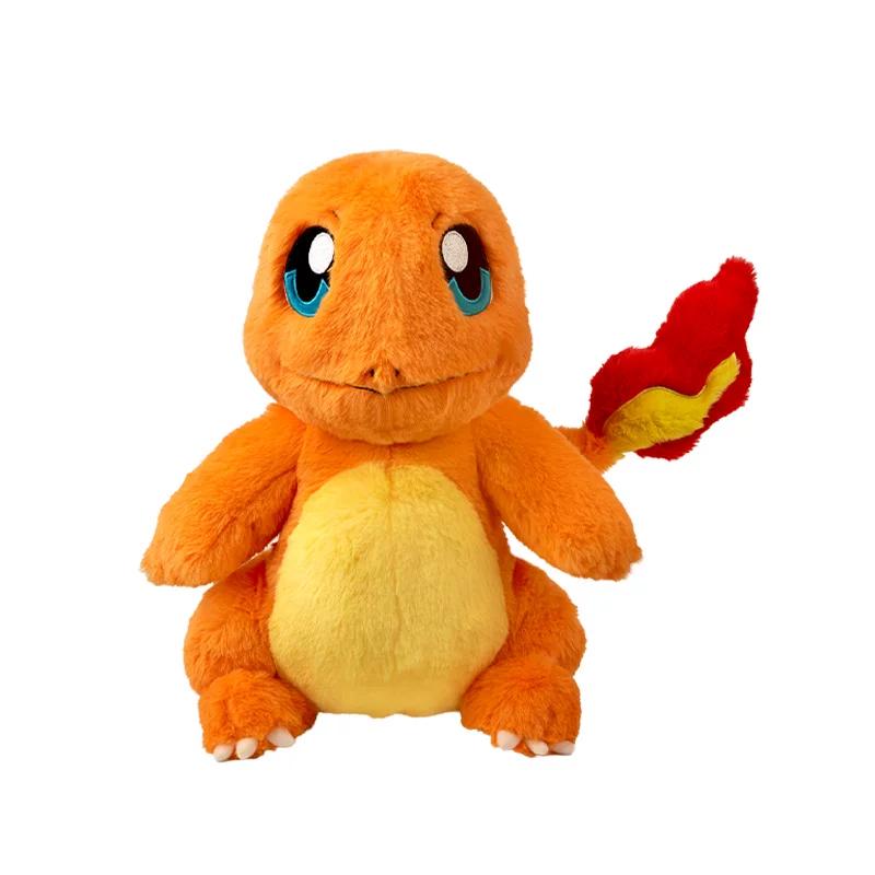New Genuine Pkm Plush Toy Stuffed Animal Warm Companion Series Charmander Squirtle Raichu Growlithe Soft Pillow Anime Gift