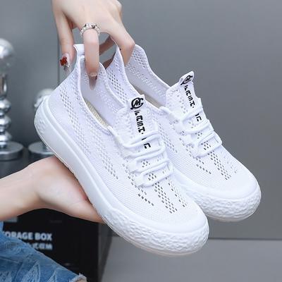 Летние женские сетчатые туфли из старой пекинской ткани, полые дышащие сетчатые повседневные спортивные туфли, тонкие сандалии на толстой подошве, туфли-рыбаки