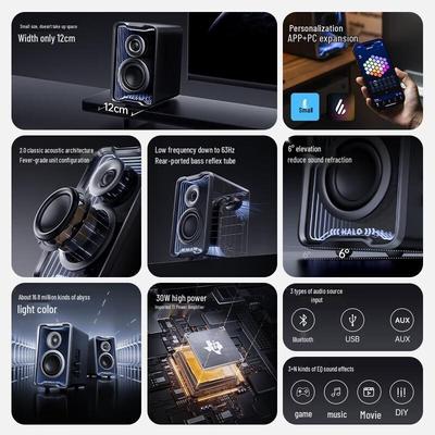 Edifier Игровые настольные Bluetooth-колонки Halo 2.0SE Штепсель CN (адаптер в комплекте)