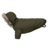 Portman & Pooch Faux Fur Collar Dog Jacket