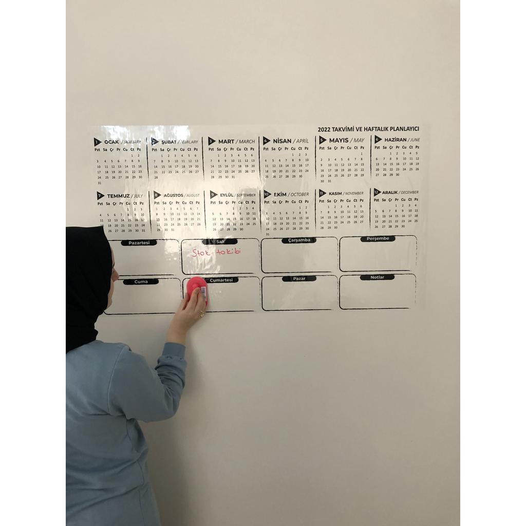 2023 Годовой планировщик Ежегодный планировщик Умная бумажная доска Доска для письма + ручка 100x56 см Модель 3