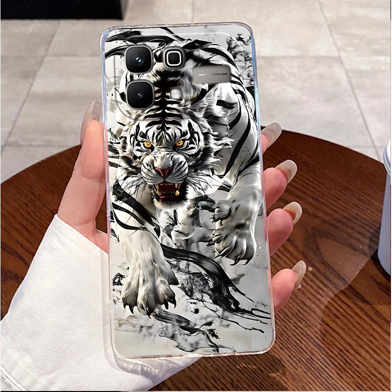 Чехол для Infinix Note 60 Pro Note60 5G Чехол X6879 X6878 Роскошный Милый Любовь Кролик Смешной Прозрачный Тонкий Мягкий ТПУ Силиконовый Чехол для Телефона