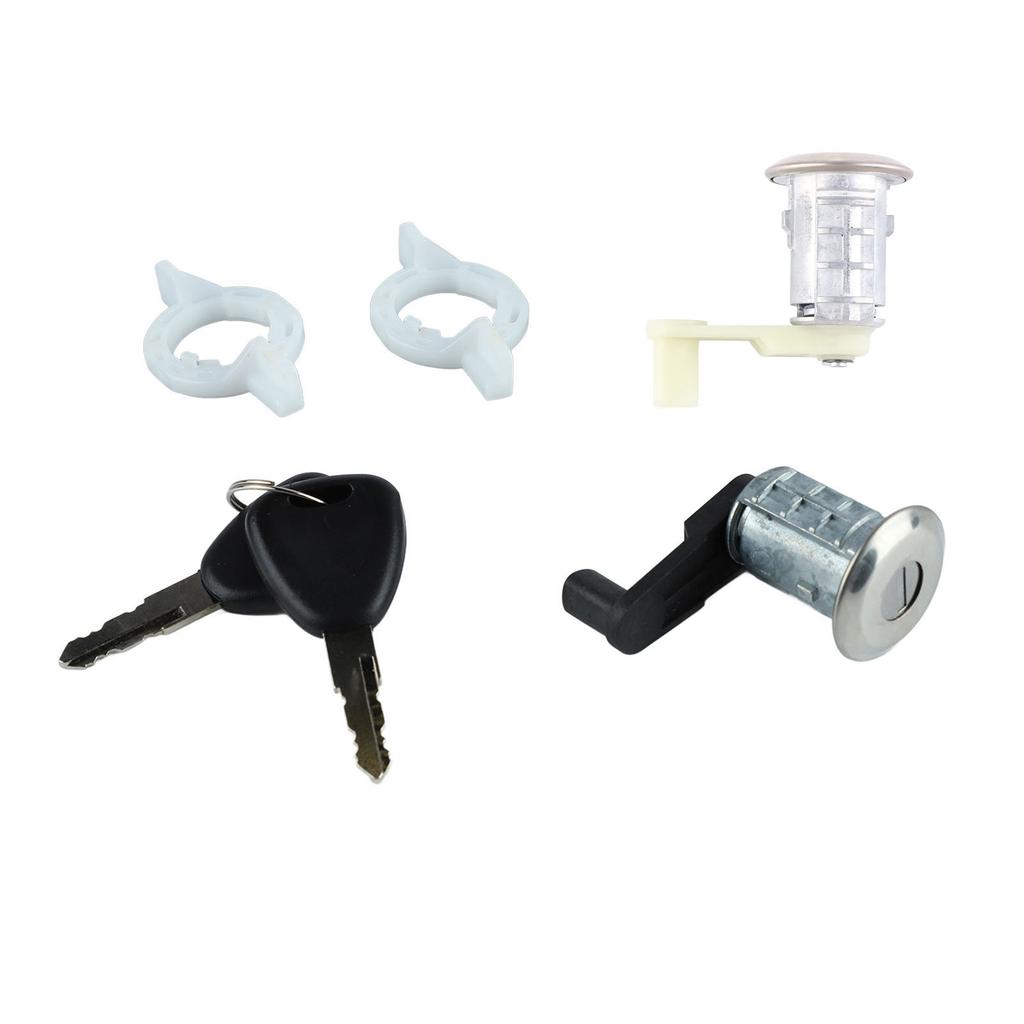 Car Door Lock Cylinder with 2 Key Smooth Control 7701468981 Replacement for MEGANE CLIO THALIA