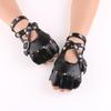Женские крутые панк кожаные танцевальные перчатки для ночного клуба и выступлений