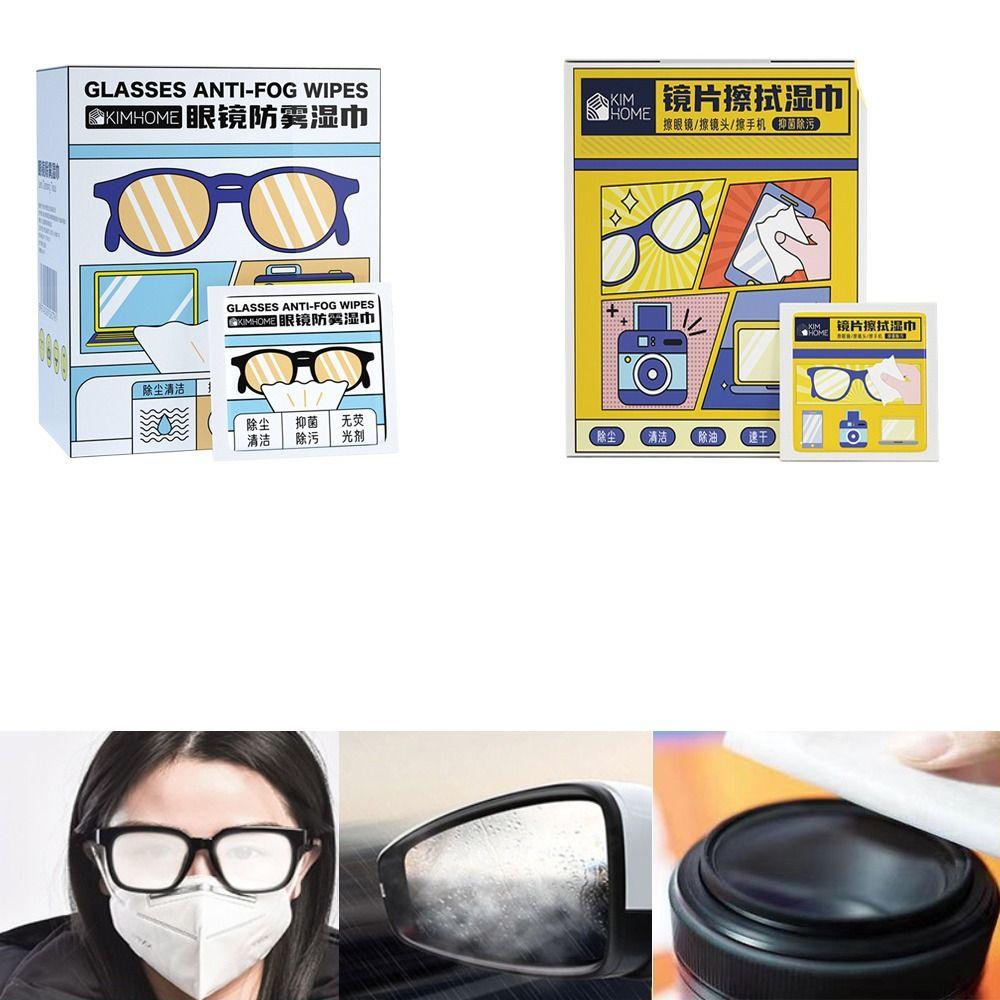 Eye Wear Accessories Anti-fog Glasses Wipes Disposable Cleaning Cloth Glasses Cleaner