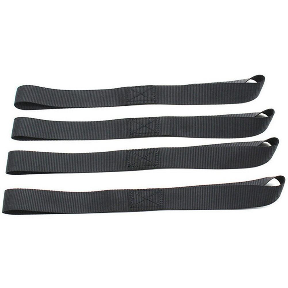 Tie Down Straps Soft Loop 30.5x2.5x0.1cm 4pcs Abrasion Resistant