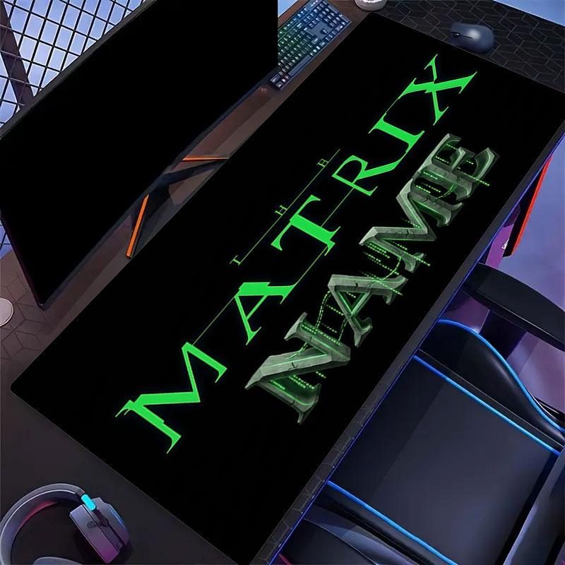 Custom Name,The Matrix Mouse Pad, Large Gaming Desk Mat, Non-slip XXL Mousepad for Laptop & Tablet, Mini PC Playmat with Stitched Edges