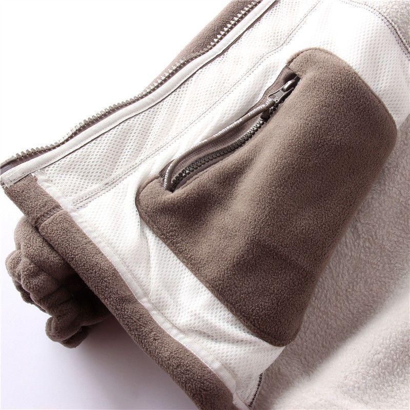 Норвежская уличная ветрозащитная зимняя куртка на флисовой подкладке - двусторонняя, толстая и теплая