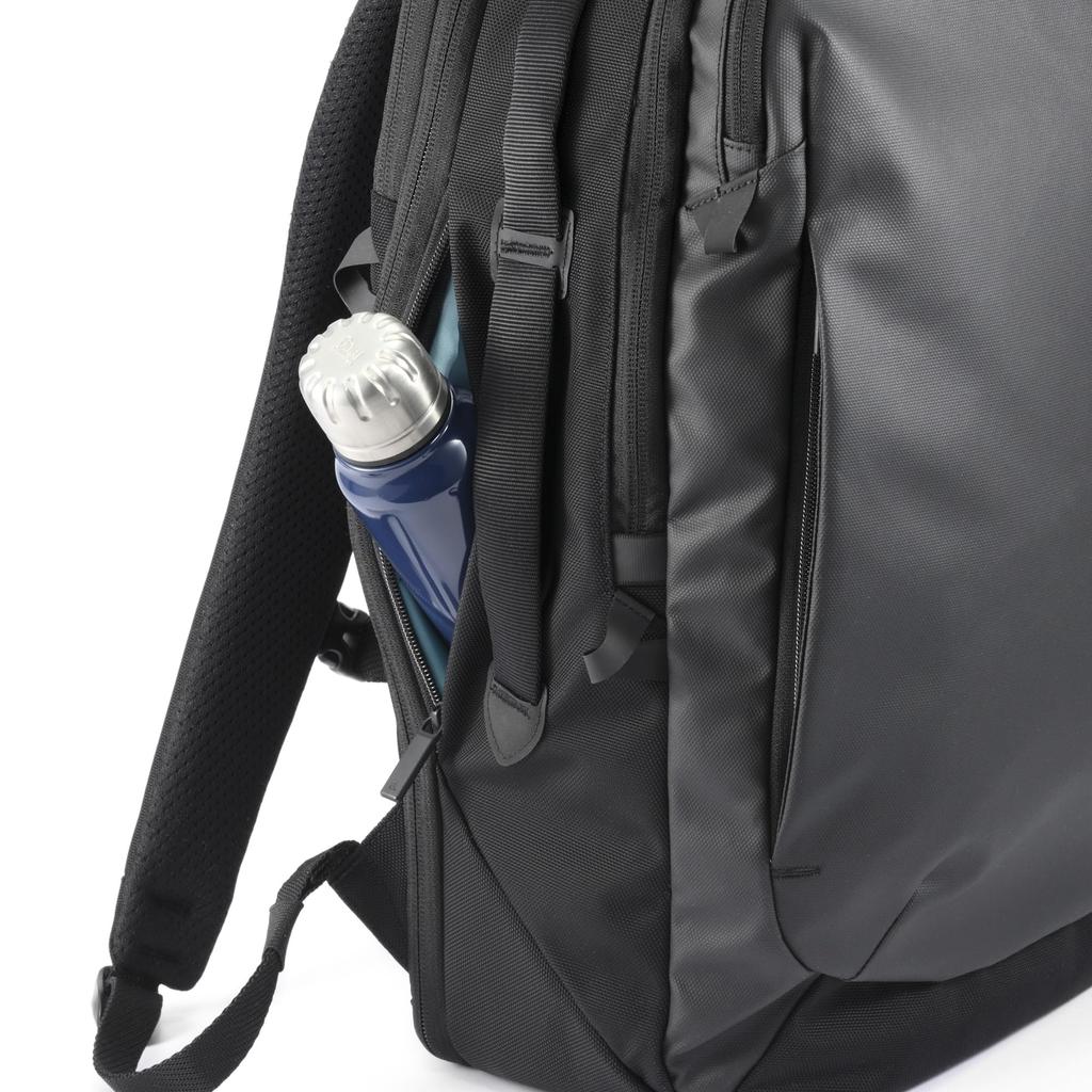 Business Backpack for A4 Size Compatible with Inch 2 Air 17L Capacity Expansion Reflector Setup Rucksack Black H42 X W27 X D14cm [Ace Gene] Men,