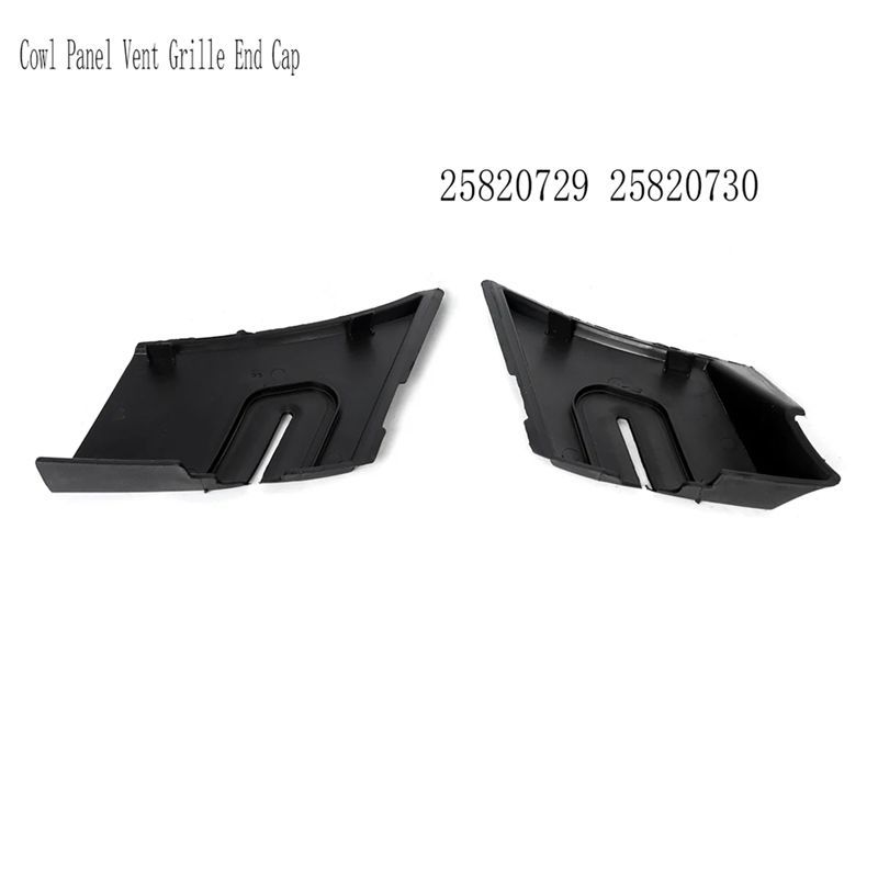 R2-Cowl Panel Vent Grille End Caps Wiper Cowl Extensions Cowl Panel Vent Grille Cap For Cadillac 25820730 25820729