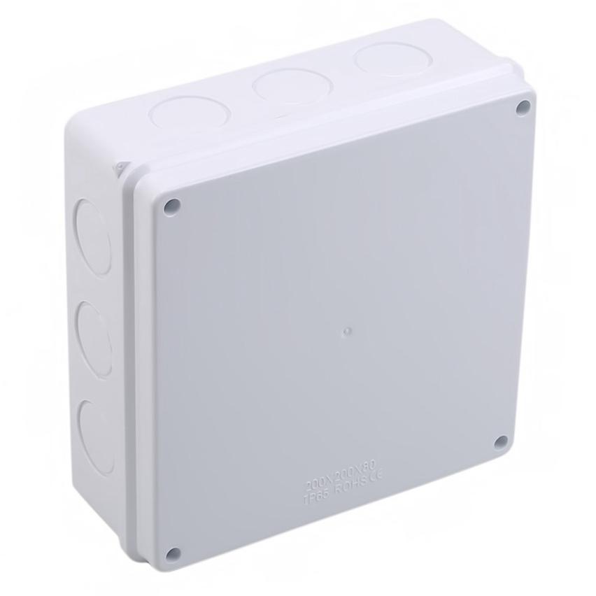 ABS Waterproof Junction Box White Outdoor 1Pc Sealed Universal Electrical Project Box