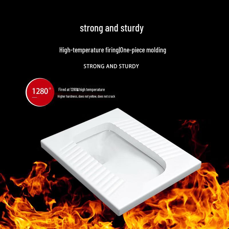 FEEGOO Concealed Ceramic Siphon Squat Toilet