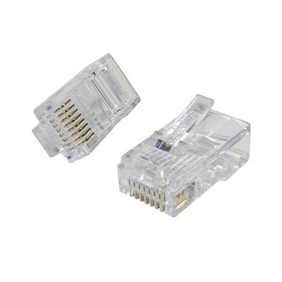 Телефонная вилка RJ45 для одножильного кабеля, 50 шт.