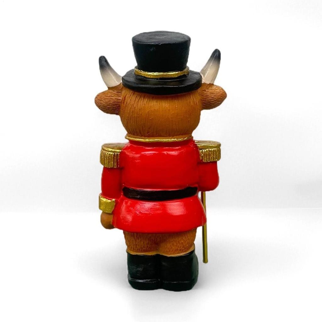 Смола Щелкунчик Рождественский Декор Забавный Щелкунчик Корова Маленькие Фигурки Солдат Животное Декор Для Дома Гостиная Стол Полка