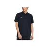 Under Armour Solid Color Breathable Straight Cut Short Sleeve Polo Shirt Men Tops Black 23500507-001
