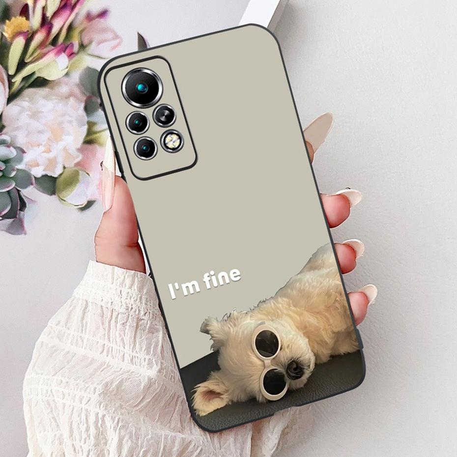 Новый дизайн чехла для телефона для Infinix Note 11 Pro 11S X697 X698 X663 Черный силиконовый мягкий задний чехол для Infinix Note11 11S 11Pro