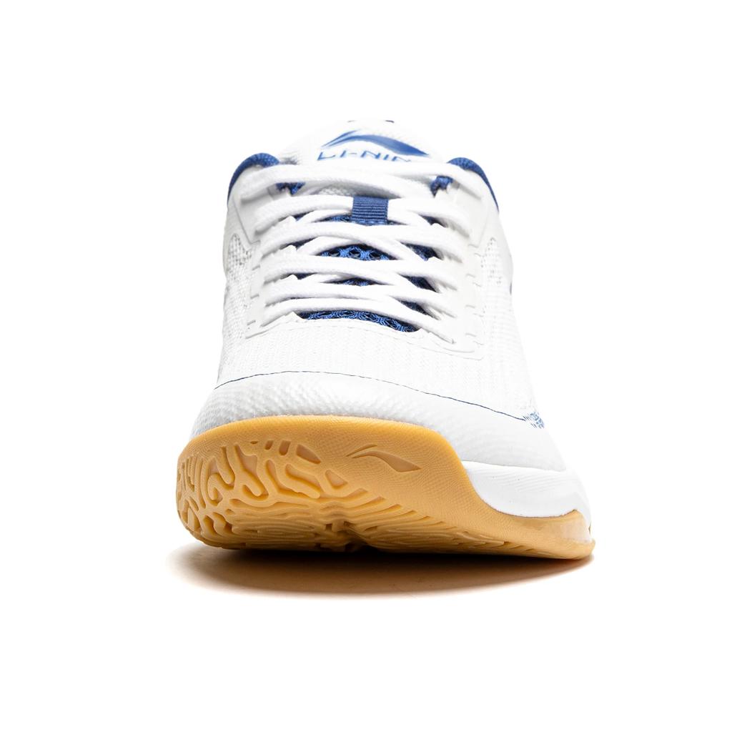 Li-Ning Удобные универсальные амортизирующие нескользящие низкие кроссовки унисекс кроссовки белые синие APTU003-3