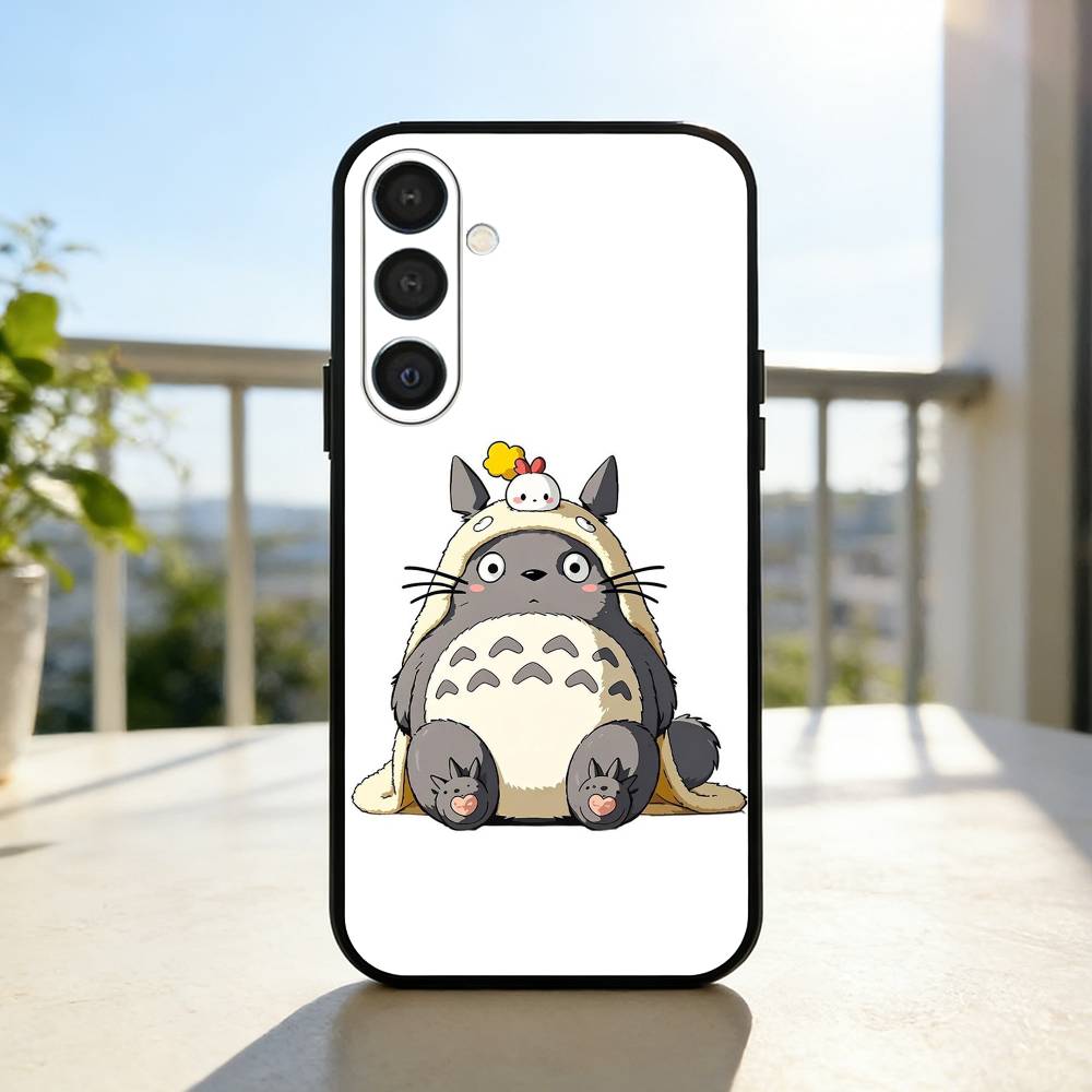 Lovely My N-Neighbor-T-Totoros  Phone Case For Samsung  A73,A21s,A22,A31,A32,A52,A53,A71,A80,Soft Black Shell