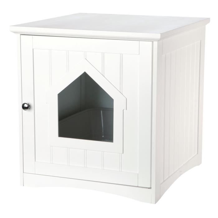 Cabine de toilette - TRIXIE - 49 x 51 x 51 cm - Blanc