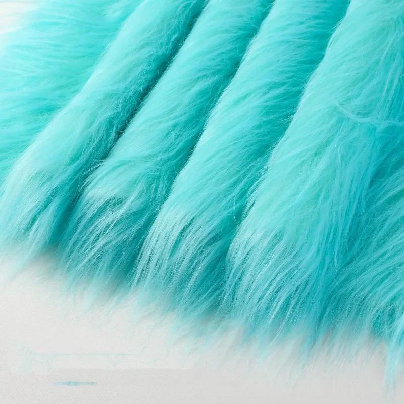12 см 100x180 см искусственный плюшевый мех ткань для реквизита для фотографий своими руками стул декоративный фон плюшевый коврик игрушка для животных кукольная ткань