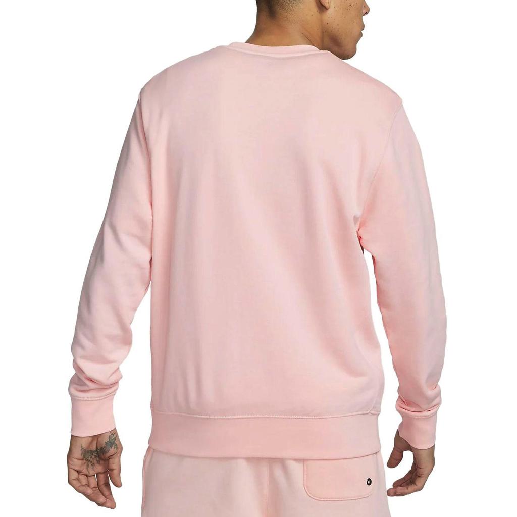 Nike Спортивная одежда Club Fleece Crew Sweatshirt Мужские топы Сакура-розовый BV2667-686