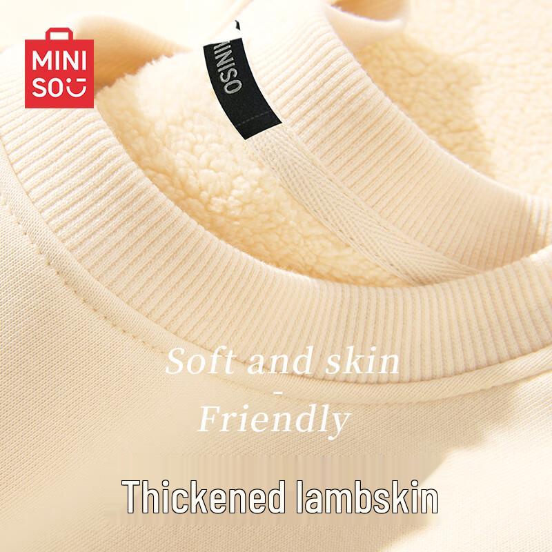 MINISO Мужской свитшот из овечьей шерсти с круглым вырезом