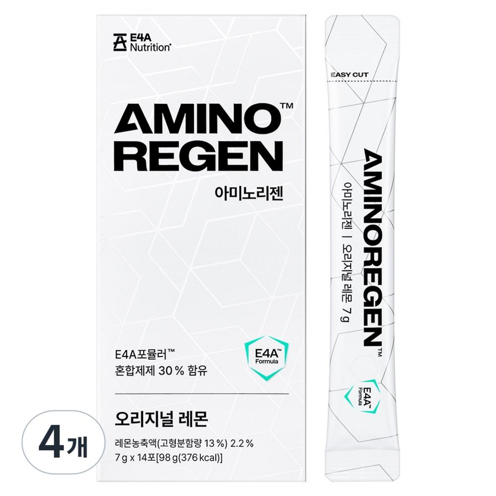 14-A AminoRegen Amino Acid Formula Original Lemon 14p 98g 4 pcs