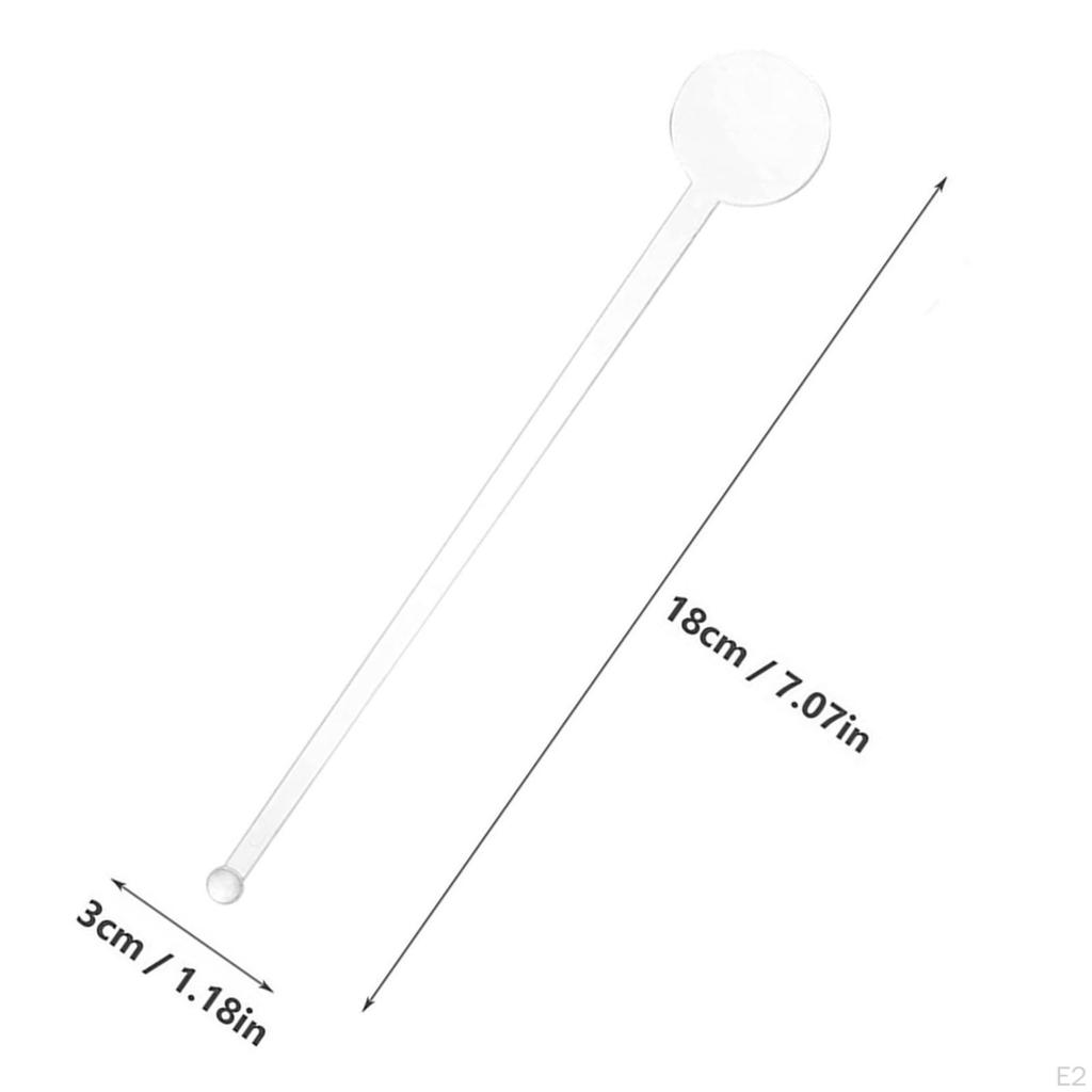 100 шт., палочки для напитков, мешалки для напитков, грабли, длина 7,07 дюйма, кофе